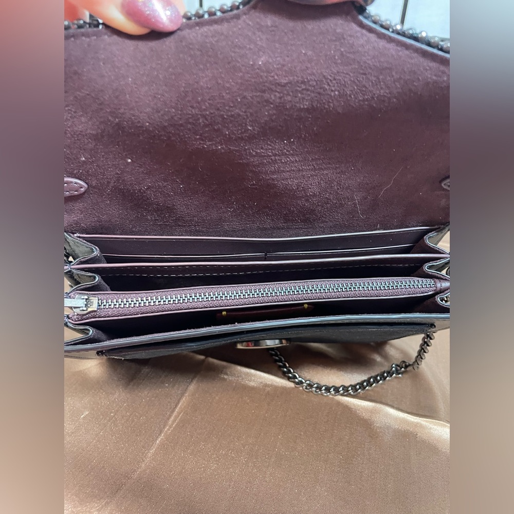 NWT COACH Tabby Clutch with bead chain - Picture 8 of 12